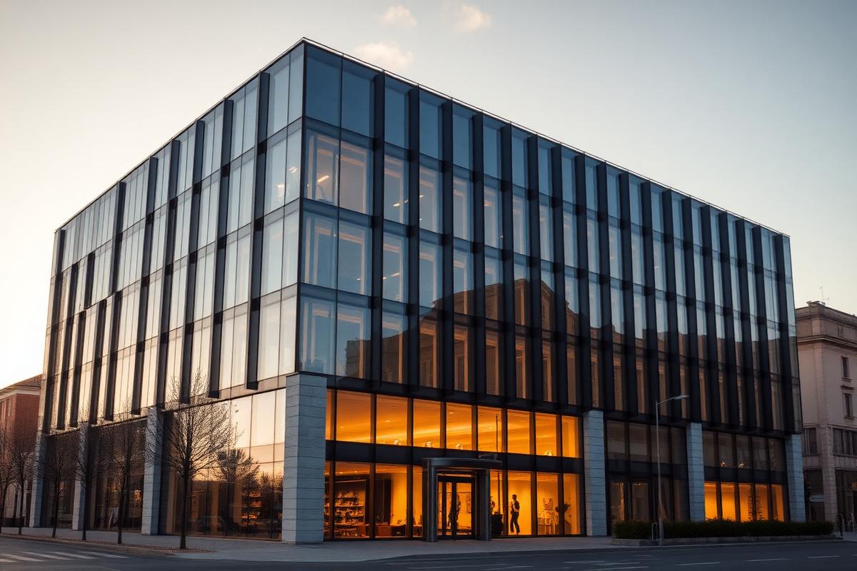 Commercial office building in a European city